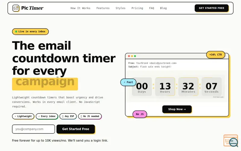 Screenshot of PicTimer
