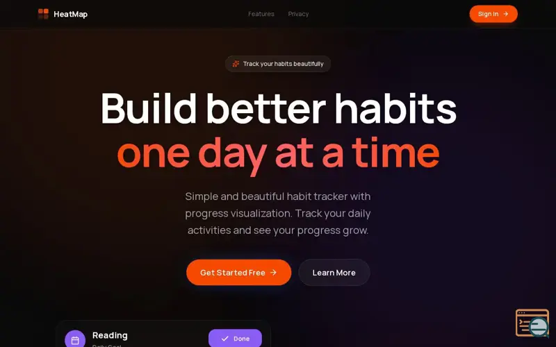Screenshot of HeatMap
