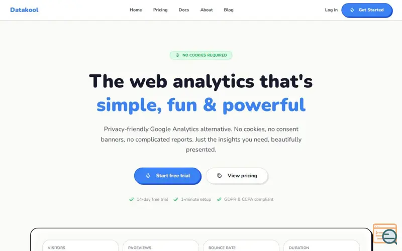 Screenshot of I replaced Google Analytics with my own tool