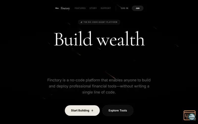 Screenshot of Finctory