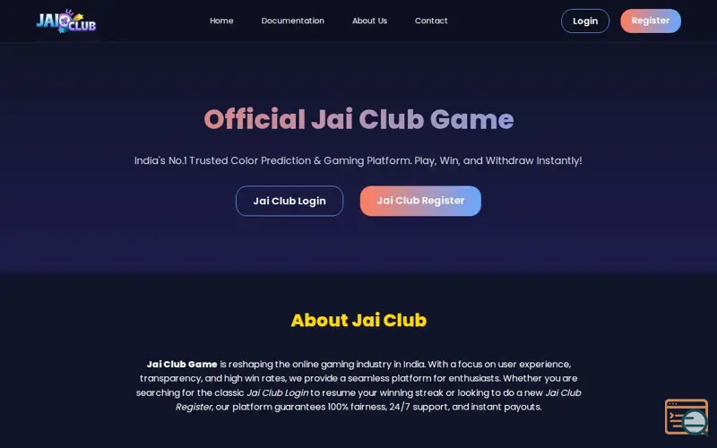 Screenshot of Jai Club Game