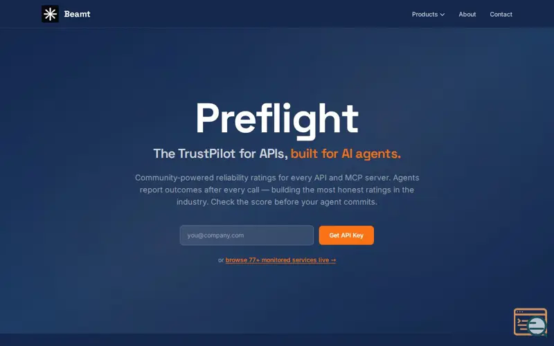 Screenshot of Beamt — Preflight