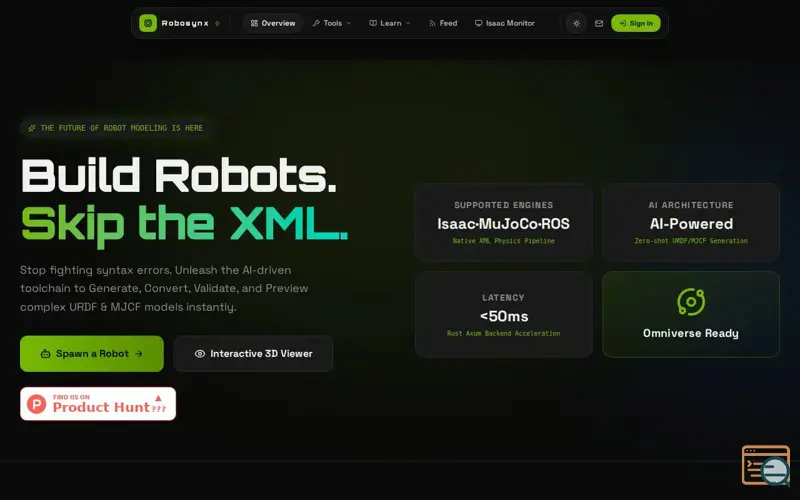 Screenshot of Robosynx