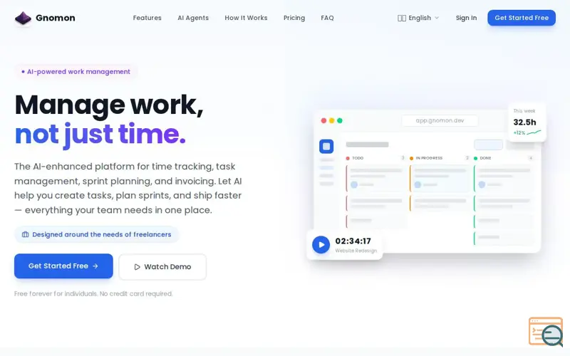 Screenshot of Gnomon