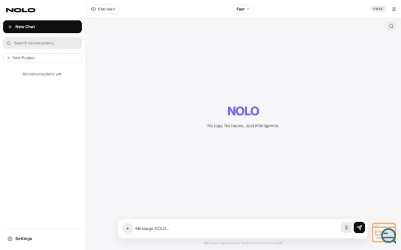 Screenshot of NOLO