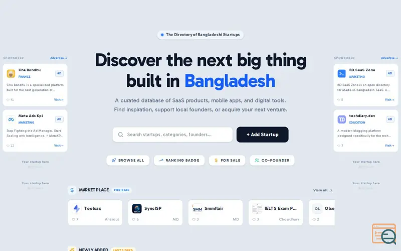 Screenshot of BD SaaS Zone