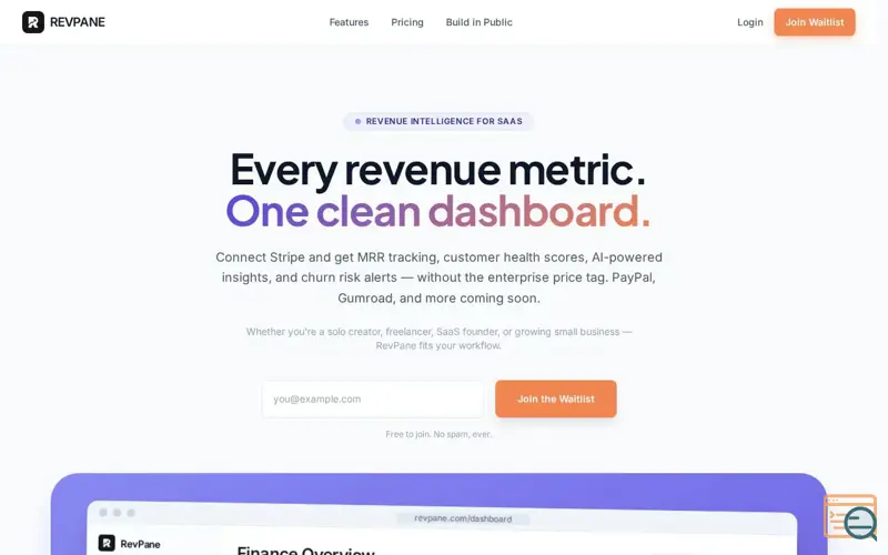 Screenshot of RevPane