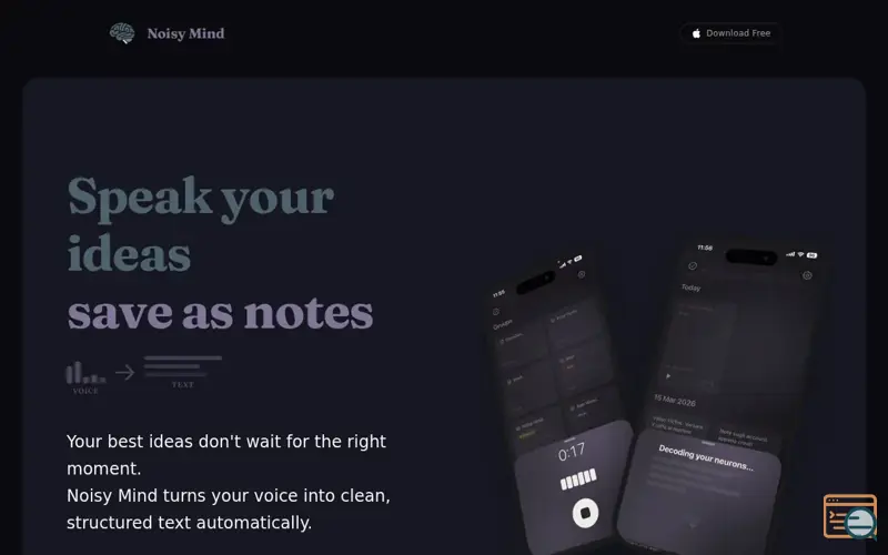 Screenshot of Noisy Mind