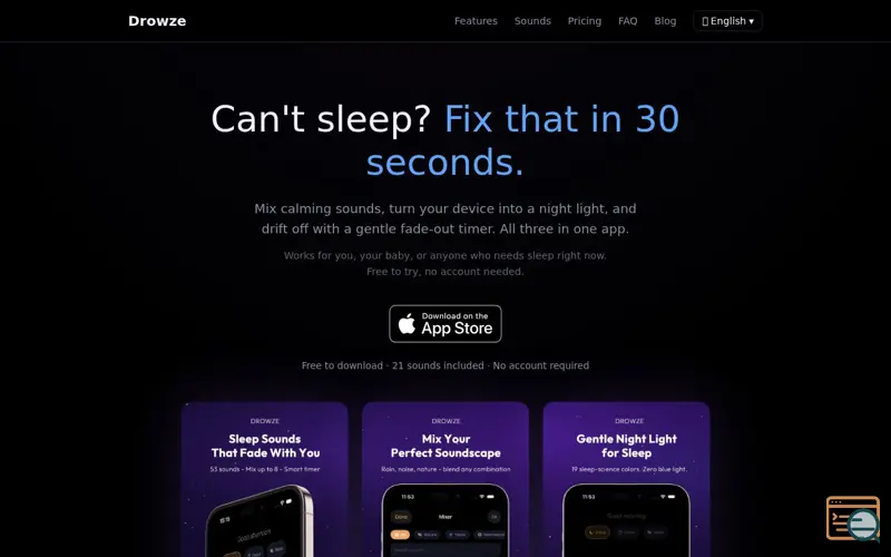 Screenshot of Drowze