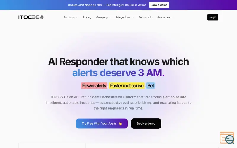 Screenshot of ITOC360
