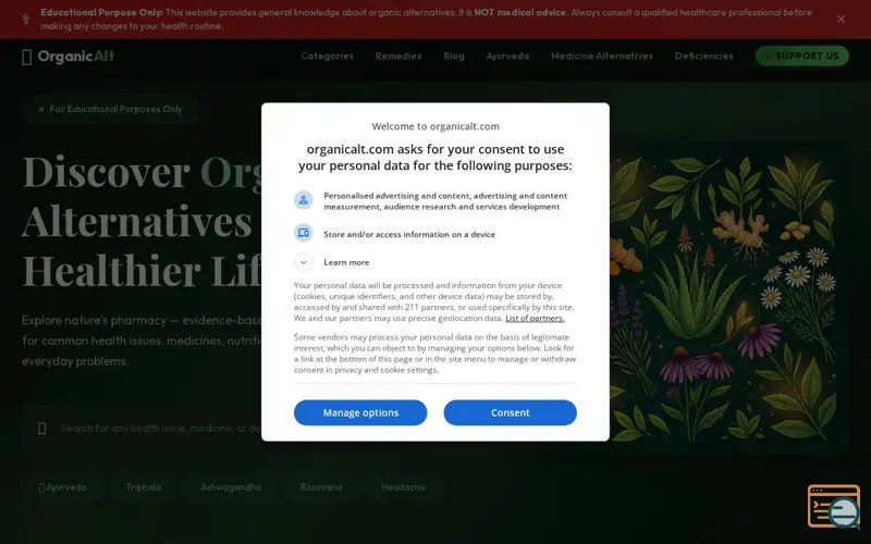 Screenshot of OrganicAlt