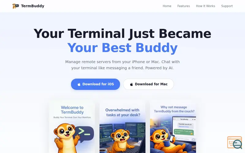 Screenshot of TermBuddy
