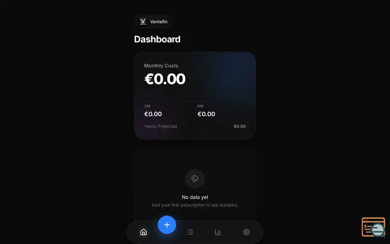 Screenshot of Vantafin