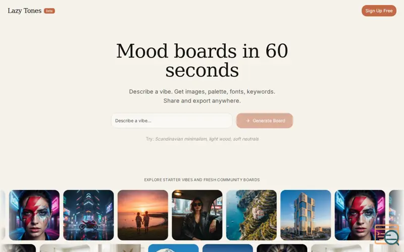 Screenshot of Lazy Tones