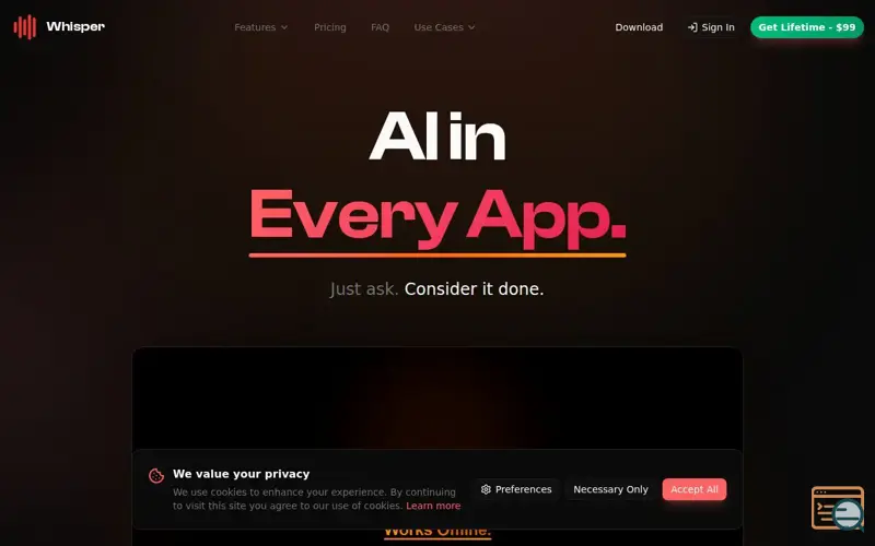 Screenshot of   AI Voice Assistant With Web Search