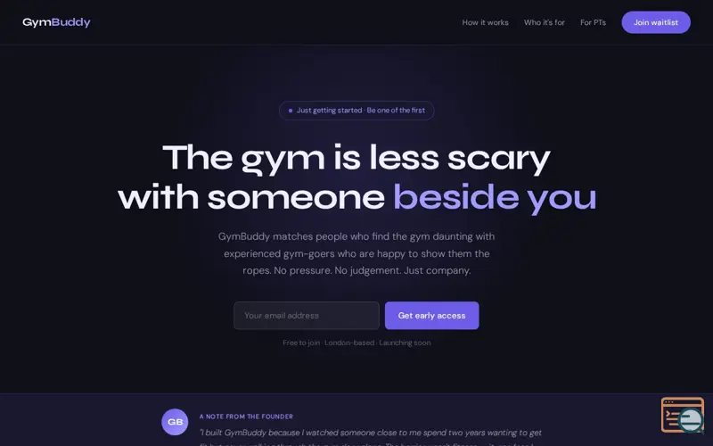 Screenshot of GymBuddy