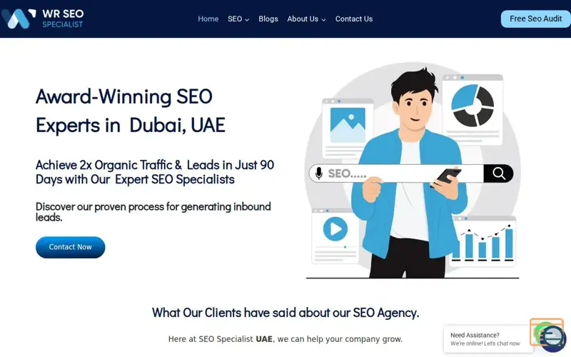 Screenshot of WR SEO Specialist 