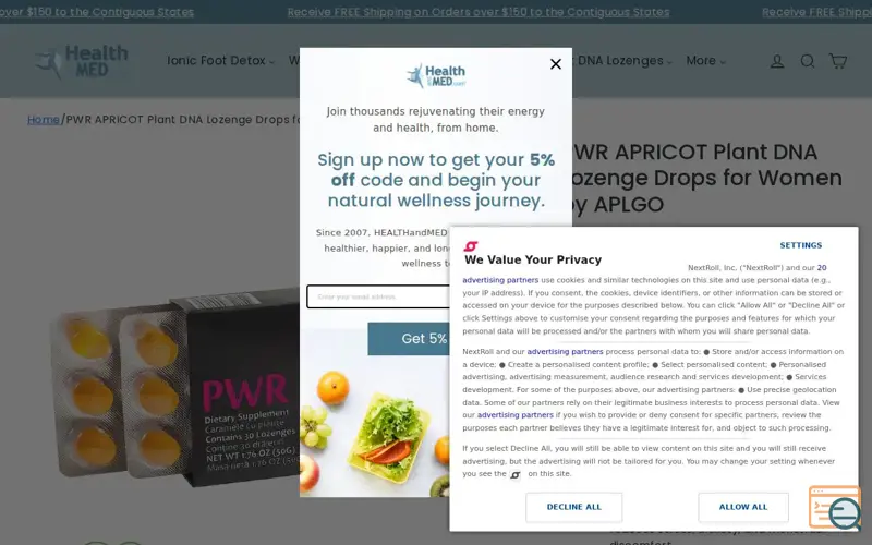 Screenshot of HEALTHandMED