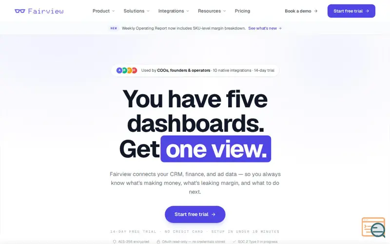 Screenshot of GetFairview