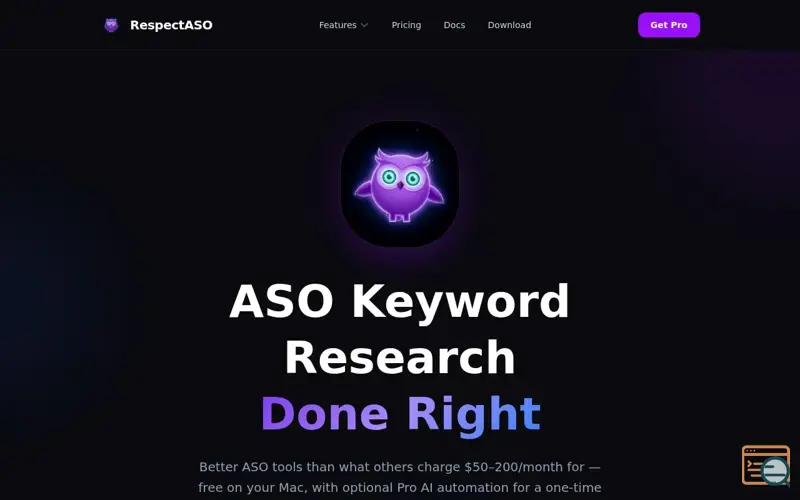 Screenshot of RespectASO