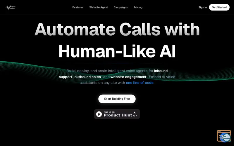 Screenshot of Talkwave