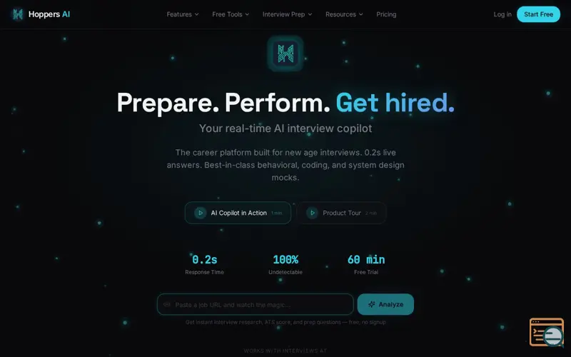 Screenshot of Hoppers.ai