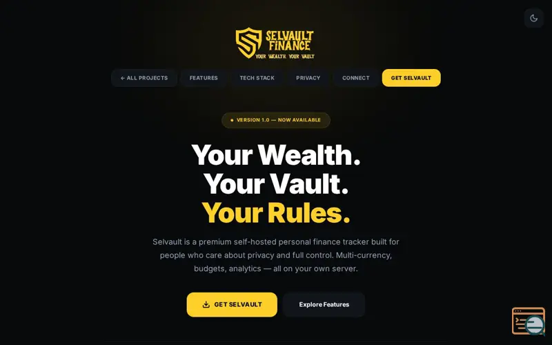 Screenshot of Selvault Finance