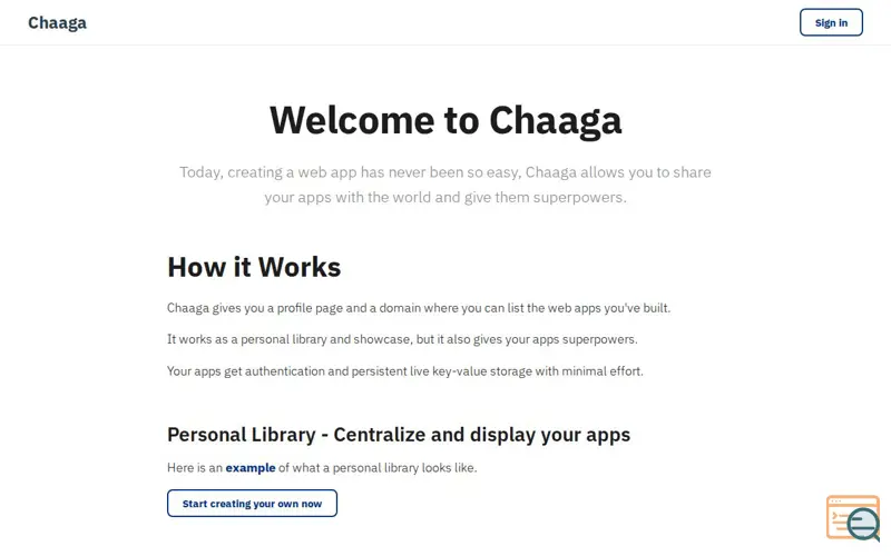 Screenshot of Chaaga