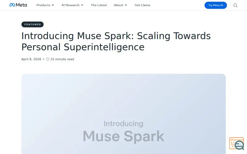 Screenshot of Meta Muse Spark