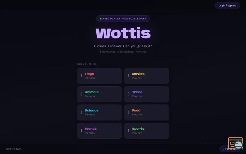 Screenshot of Wottis