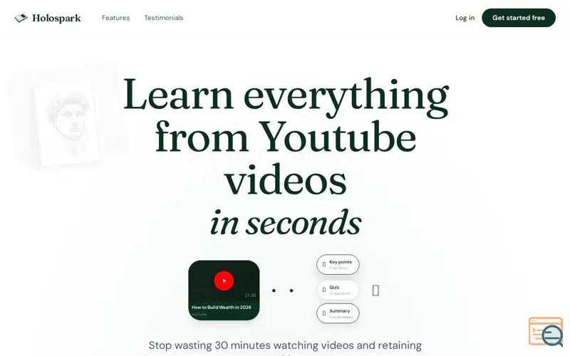 Screenshot of Holospark