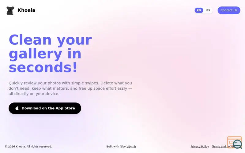 Screenshot of Khoala