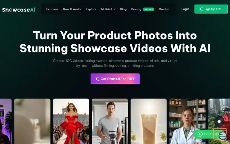 Screenshot of ShowcaseAI