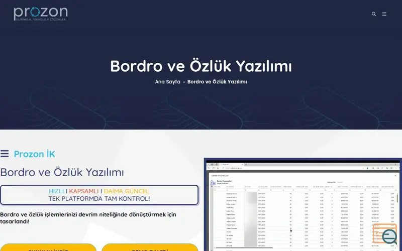 Screenshot of Prozon Payroll & HR Management