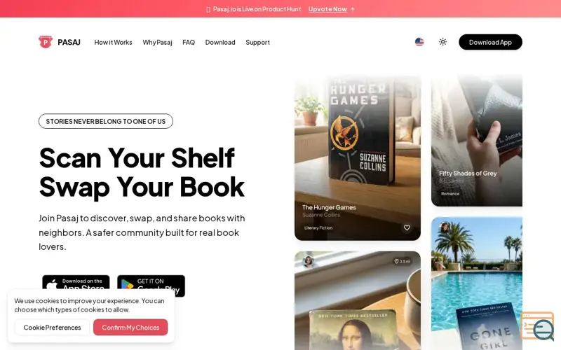 Screenshot of Pasaj · Swap Books Nearby