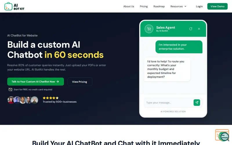 Screenshot of AI Botkit