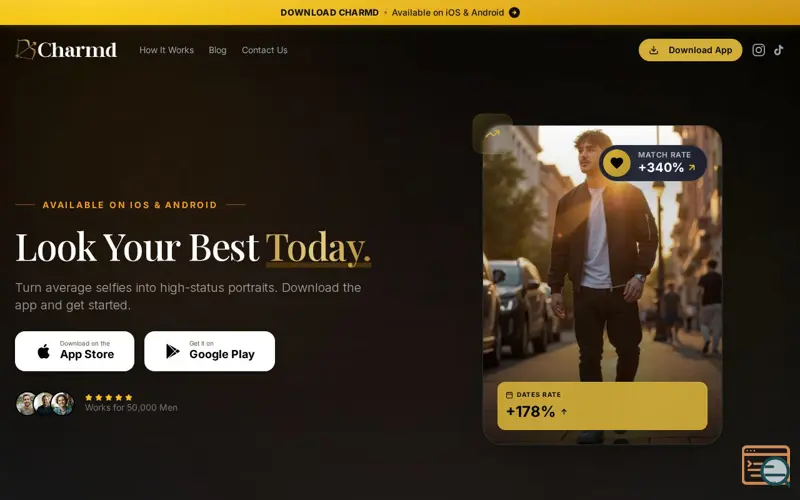 Screenshot of Charmd - AI Wingman