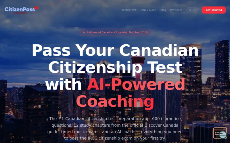 Screenshot of CitizenPass