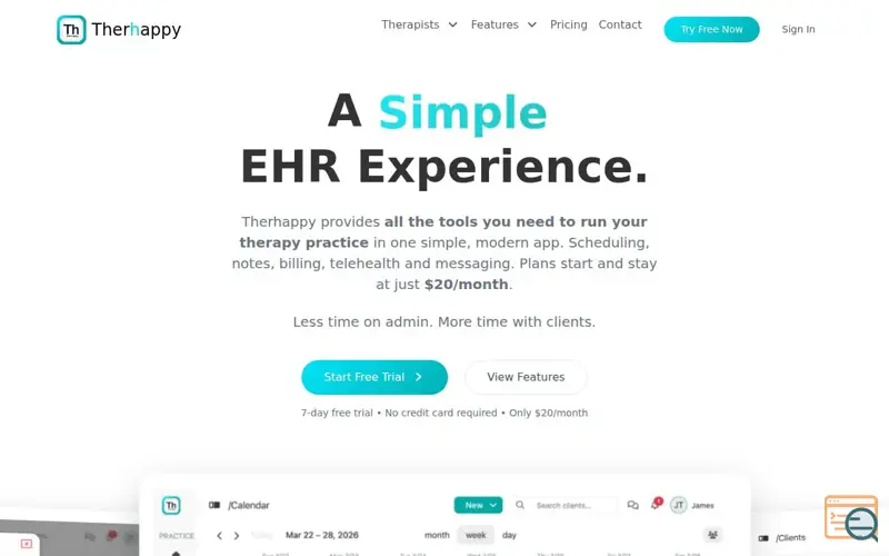 Screenshot of therhappy