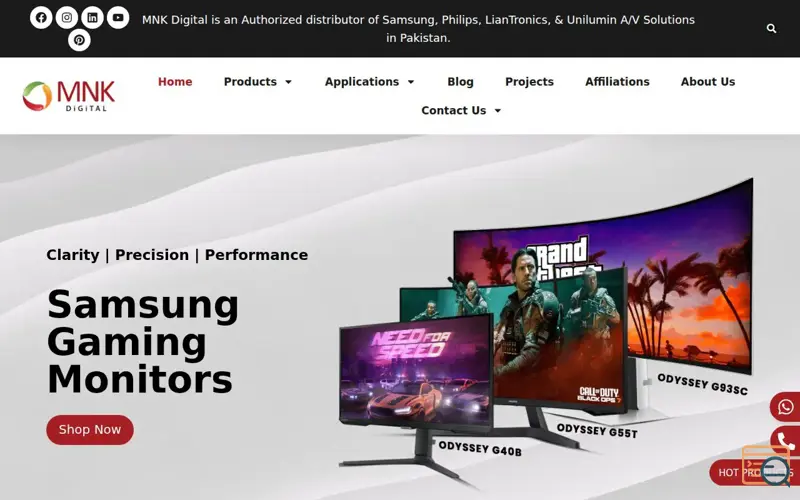 Screenshot of MNK Digital