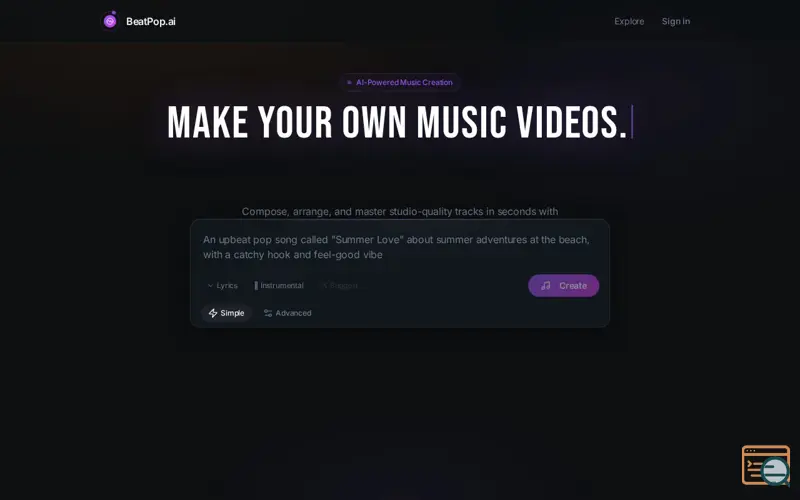 Screenshot of BeatPop