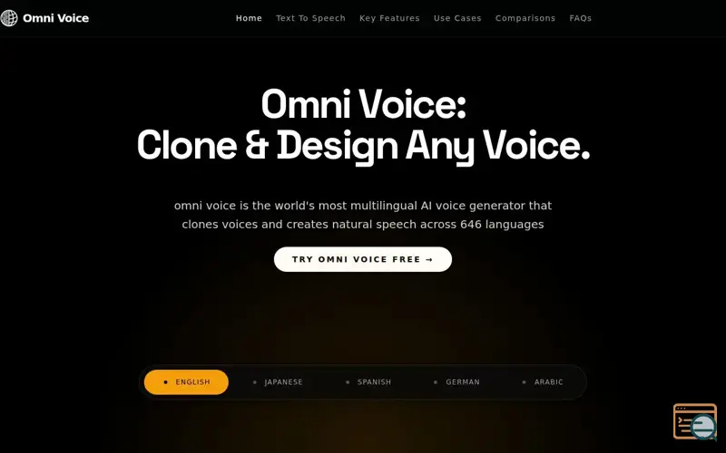 Screenshot of Omni Voice