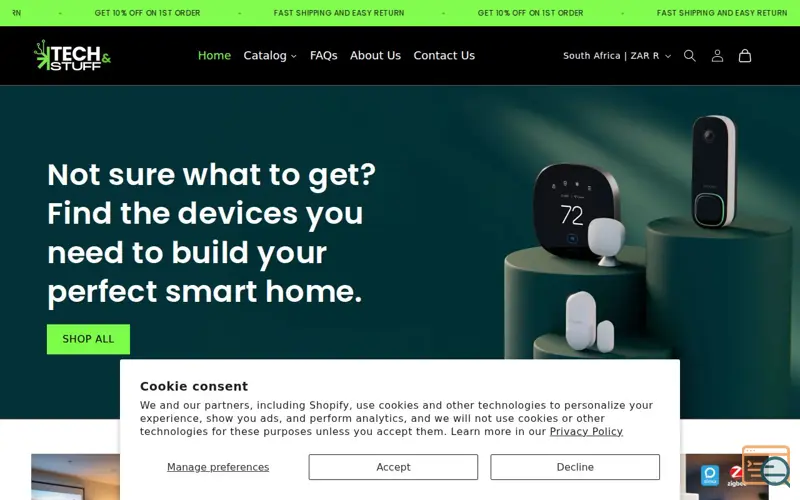 Screenshot of Tech & Stuff