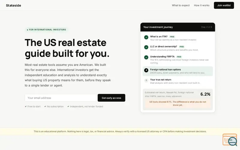 Screenshot of Stateside