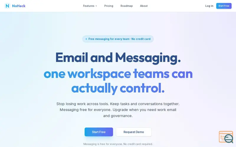 Screenshot of NoHeck