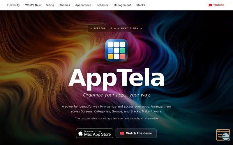Screenshot of AppTela