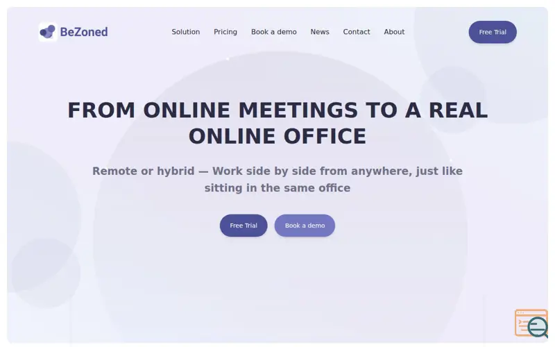 Screenshot of BeZoned