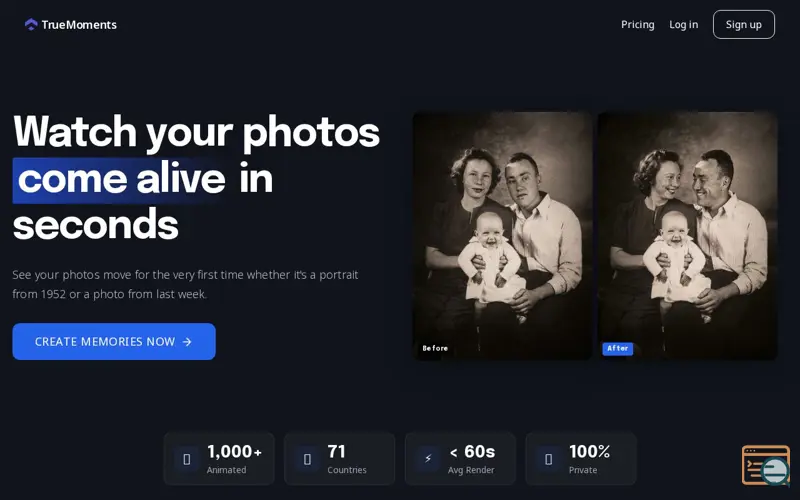 Screenshot of True Moments