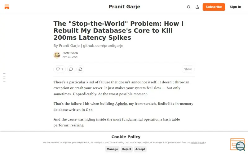 Screenshot of Aphelo
