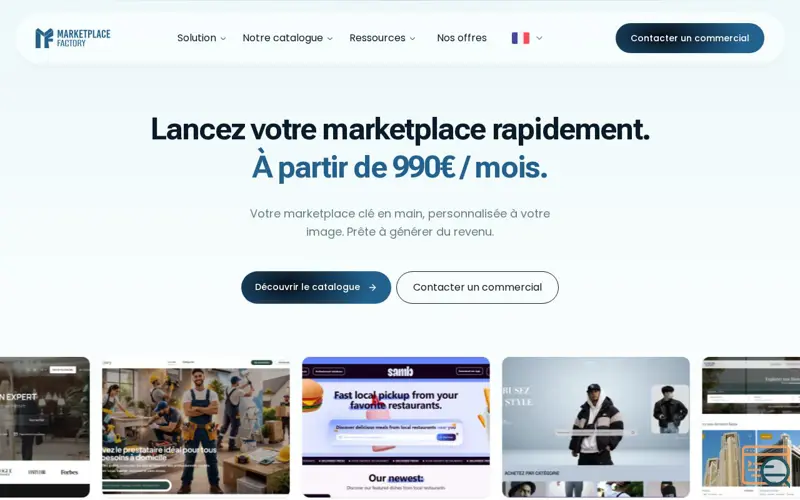 Screenshot of MarketPlace Factory